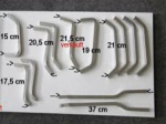 Windschutzscheiben-Stützen für GLASTRON-Scheibe